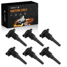 Laad de afbeelding in de galerijviewer, 6 Piece Ignition Coil Pack geschikt voor Jaguar XJS XJ6 4.0L 1995-1996 52-1615 IC325
