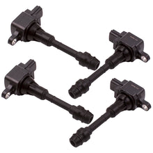 Laad de afbeelding in de galerijviewer, 4 Ignition Coils geschikt voor Nissan Xtrail X-Trail T30 T31 2.5L QR25DE 22448-8H300 3 Pin