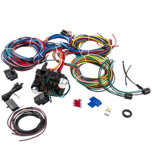 Laad de afbeelding in de galerijviewer, 21 Circuit Wiring Harness geschikt voor CHEVY Mopar geschikt voor FORD Hotrods UNIVERSAL Extra long Wire