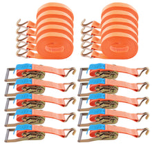 Laad de afbeelding in de galerijviewer, 10x Ratchet Straps Tie Down 50mm X10 Meter 5 tons Heavy Duty Claw Lorry Lashing