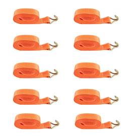 10x 6m 5000kg 5 ton Heavy Duty Ratchet Strap Tie Down J Hook lashing strap