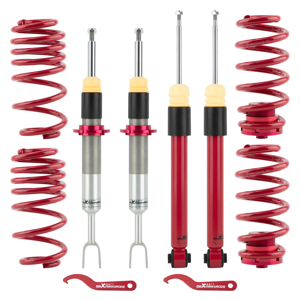 Schroefset Ophanging Lowering Kit geschikt voor AUDI A4 B6 B7 Saloon Estate Convertible