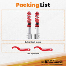 Laad de afbeelding in de galerijviewer, Maxpeedingrods Adjustable Front Coilovers Lowering Coils compatible for FIAT 500 2008-2019