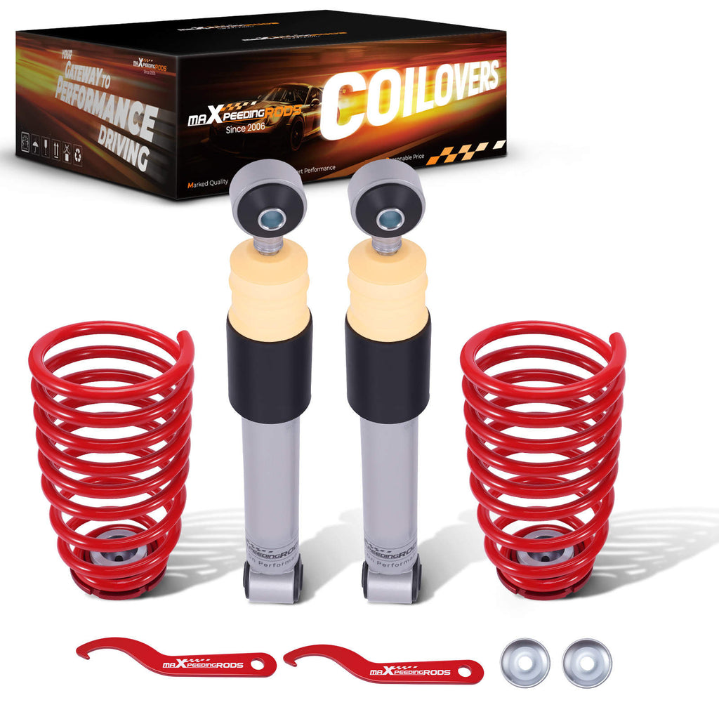 Maxpeedingrods Rear Adjustable Coilovers Lowering Coils compatible for Fiat 500 2007-2025