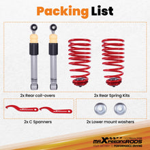 Load image into Gallery viewer, Maxpeedingrods Rear Adjustable Coilovers Lowering Coils compatible for Fiat 500 2007-2025