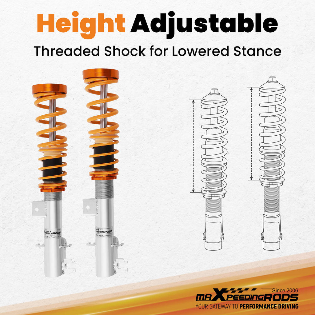 Compatible for Fiat Grande Punto (199) Compatible for Abarth 2007 2008 2009 2010 Coilover Suspension Kit