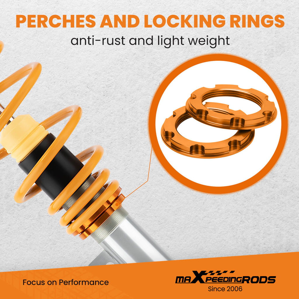 Compatible for Ford Fiesta Mk5 2002-2008t All Engines Coilover Suspension Kit