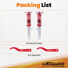 Laad de afbeelding in de galerijviewer, Front Coilovers Lowering Suspension Kit compatible for Volkswagen GolfMK7 2015-2019