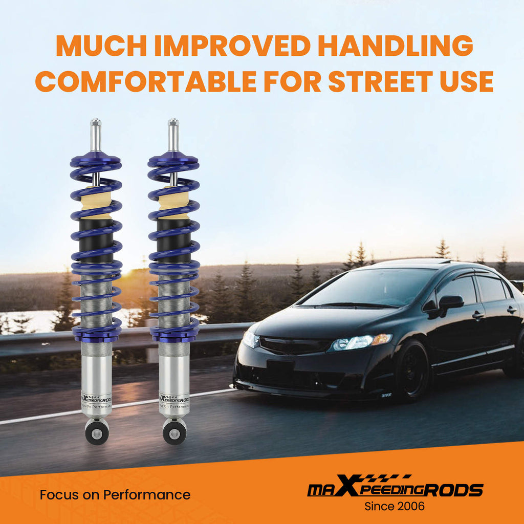 Coilover Kit Coilovers compatible for VW Jetta GolfMk1 Suspension Struts Shock Absorber