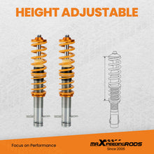 Laad de afbeelding in de galerijviewer, Compatible for VW Golf Rabbit MK1 Jetta MK1 Pickup MK1 Coilovers Lowering Suspenion Kit
