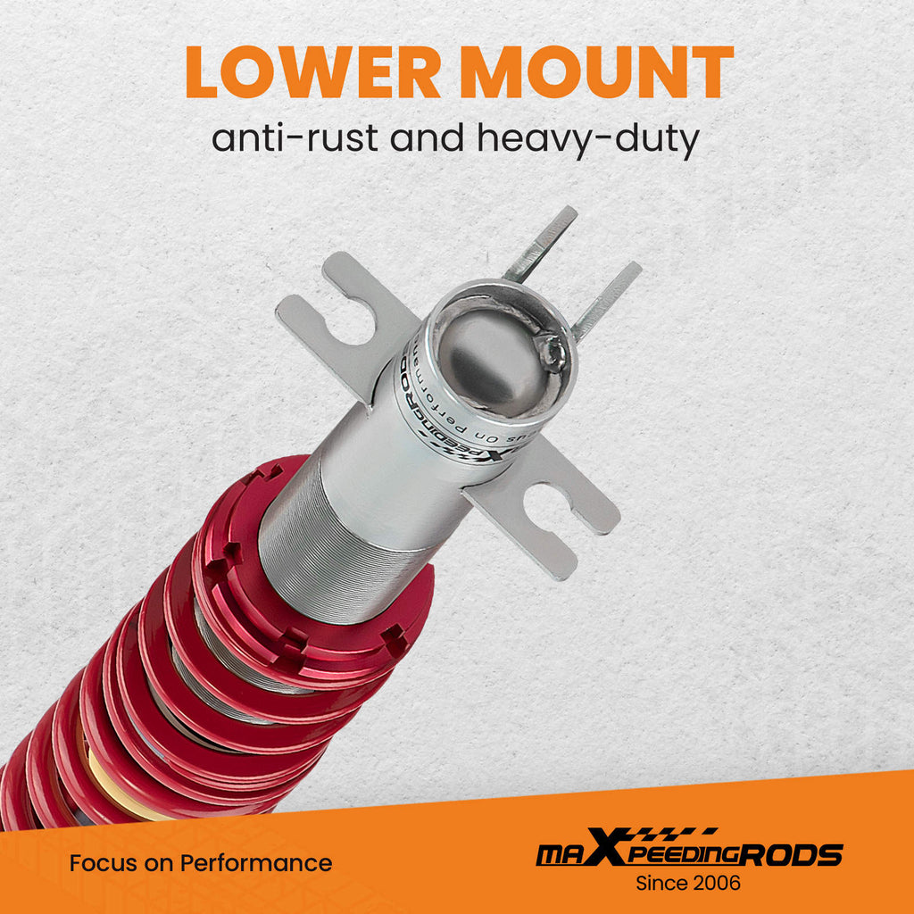 Lowering Suspenion Coilovers compatible for VW Rabbit / Compatible for Golf MK1 models 1980-1994