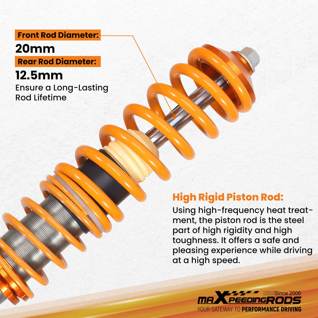 Coilover Set compatible for VW Golf MK2 MK3 85-92 JETTA II 1984-1992 Shock Absorber lowering kit