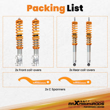 Laad de afbeelding in de galerijviewer, Coilover Set compatible for VW Golf MK2 MK3 85-92 JETTA II 1984-1992 Shock Absorber lowering kit