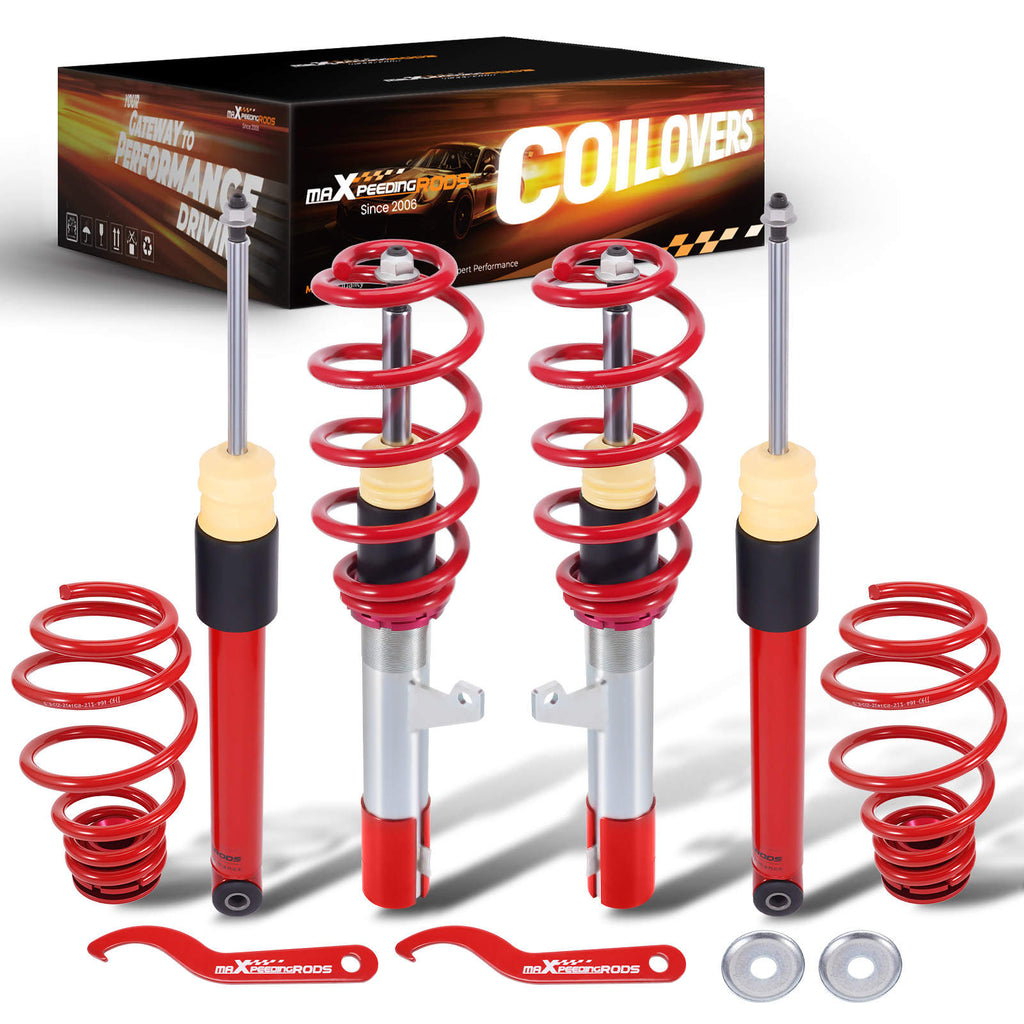 MaXpeedingrods COILOVER Suspension KIT compatible for VW MK5 MK6 compatible for GOLF/JETTA 06-14 Struts