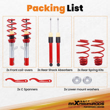 Laad de afbeelding in de galerijviewer, MaXpeedingrods COILOVER Suspension KIT compatible for VW MK5 MK6 compatible for GOLF/JETTA 06-14 Struts