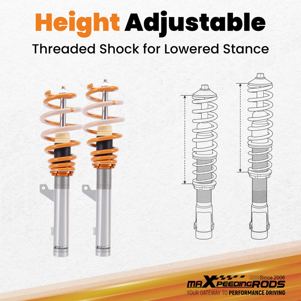 COILOVERS COILOVER KIT SHOCKS compatible for VW GOLF VIII (CD1) 2019+ Hatchback, compatible for FWD