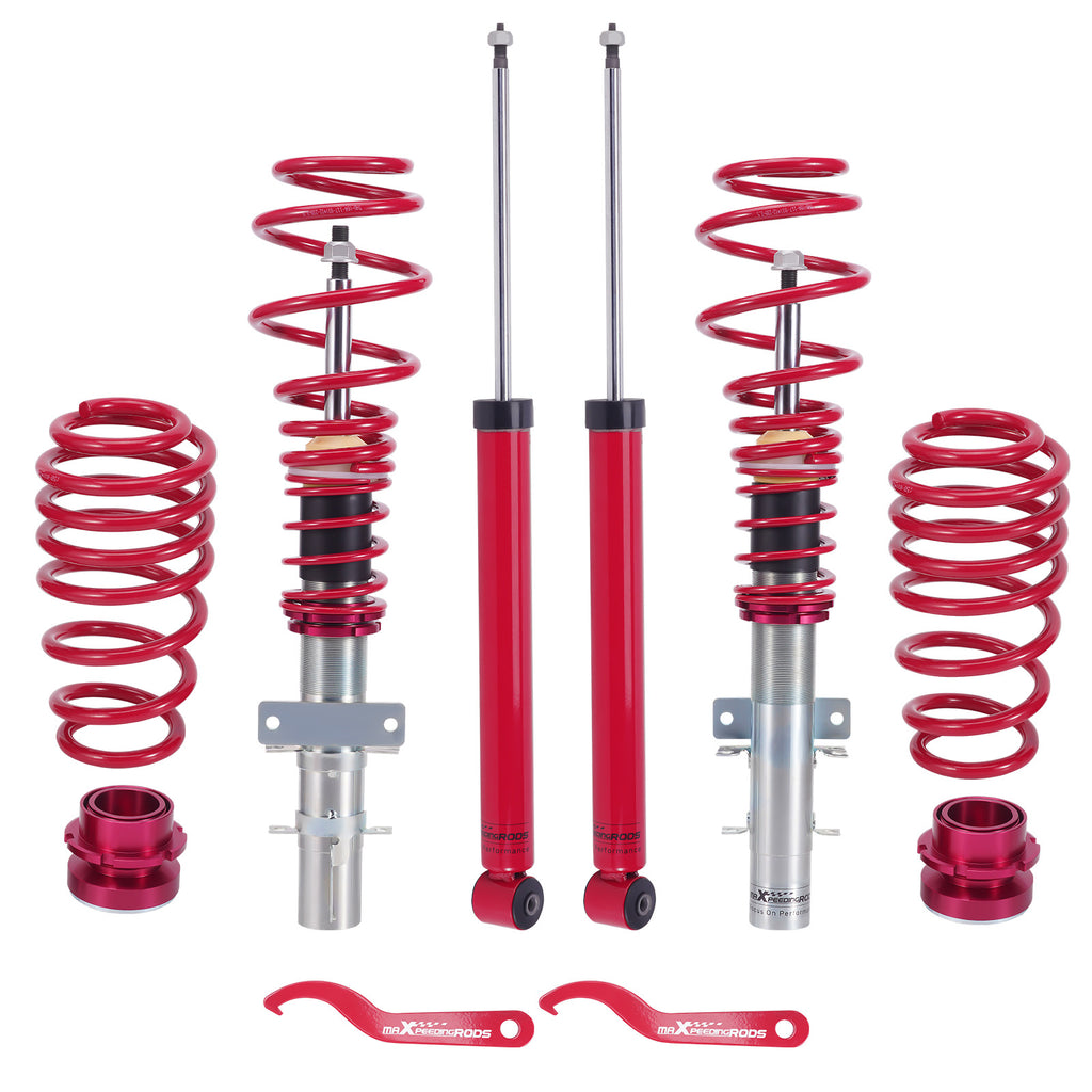 Schroefset geschikt voor VW Polo MK4 Typ 9n 2001–2009 Adjustable Ophanging Schroefsets Lowering Kit
