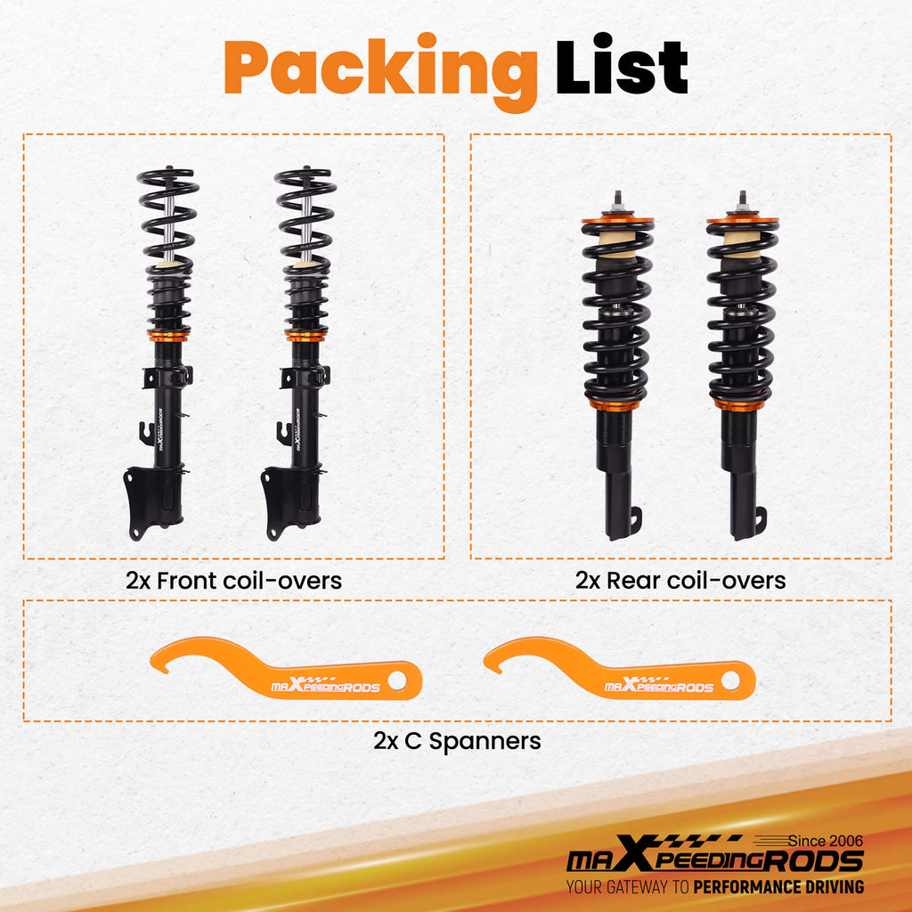 Adjustable Height Coilovers compatible for Alfa Romeo 147 937 00-10 Coilover Springs Set