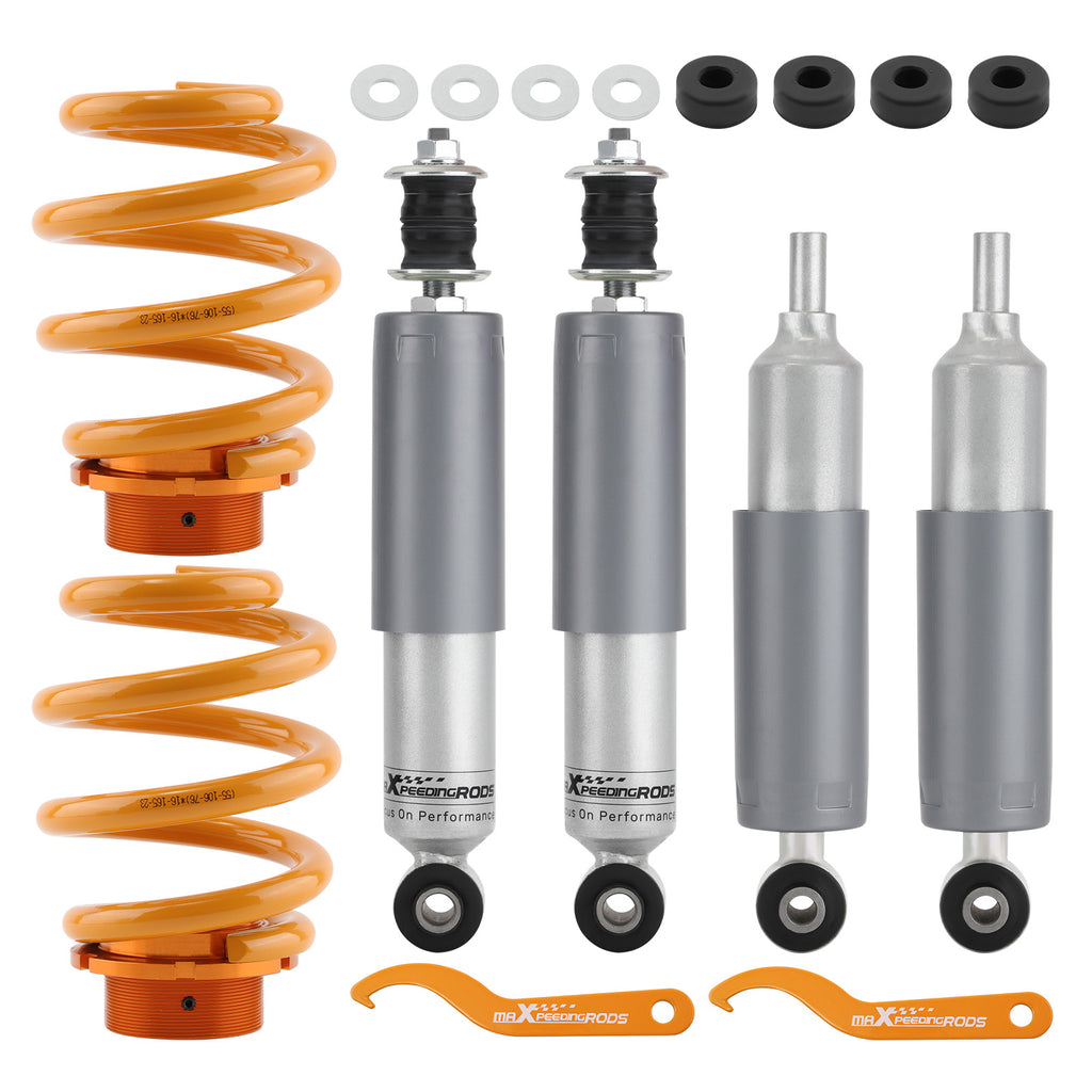 schroefset compatibel met VW T4 ADJUSTABLE ophanging LOWERING KIT...