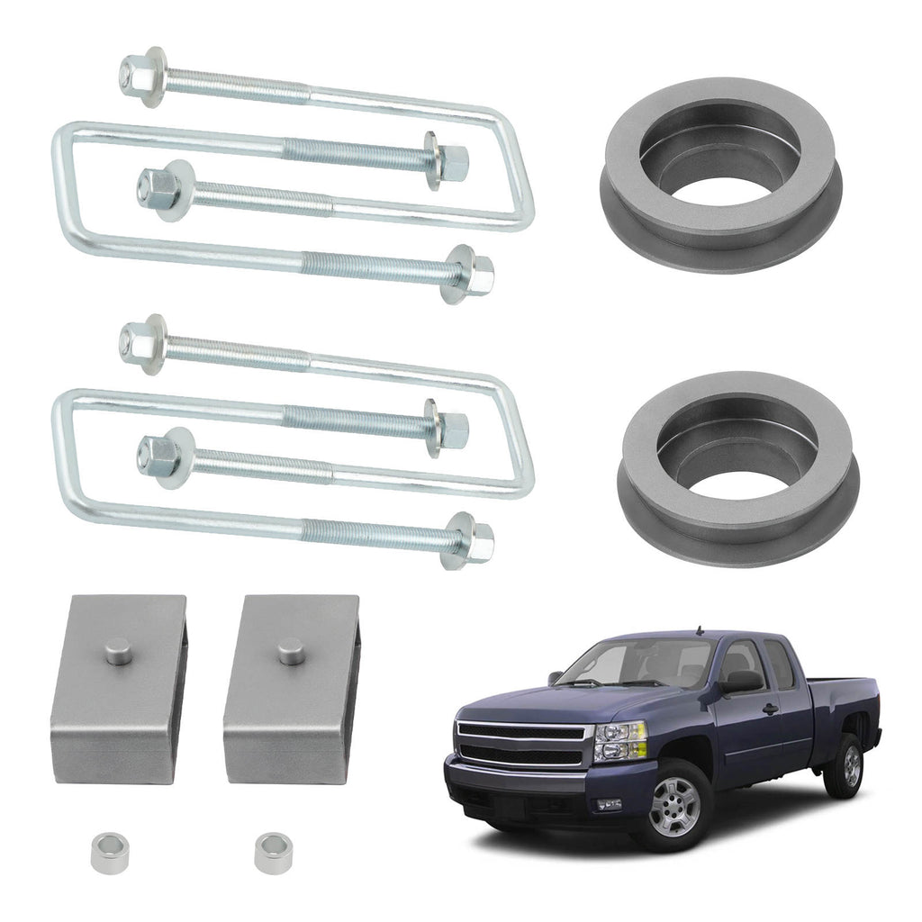 3 Front Rear Lift Kit compatible for Chevy GMC Silverado Sierra 1500 Classic Body 1999-07