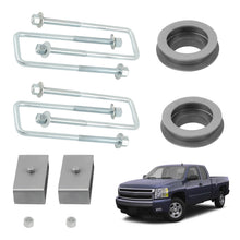 Laad de afbeelding in de galerijviewer, 3 Front Rear Lift Kit compatible for Chevy GMC Silverado Sierra 1500 Classic Body 1999-07