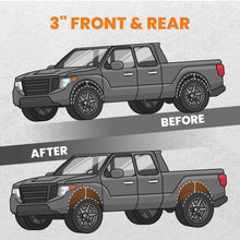 Laad de afbeelding in de galerijviewer, 3 Front Rear Lift Kit compatible for Chevy GMC Silverado Sierra 1500 Classic Body 1999-07