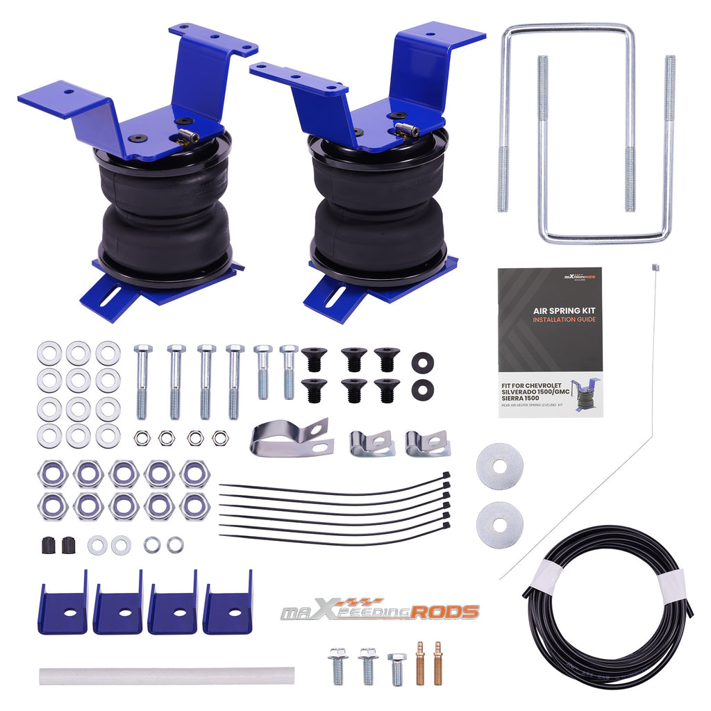 Hinten Luftfahrwerk Federbalg Leveling Set compatible for Chevy Silverado GMC Sierra 1500