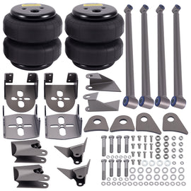 Weld On Triangulated 4 Link Kit Heavy Duty Staal Bars Two 2500LB Luchtveer Bags