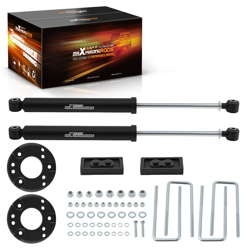 2 Leveling Lift Kit + Stoßdämpfer compatible for Ford F150 2WD 4WD 2009–2020 Vorne Hinten