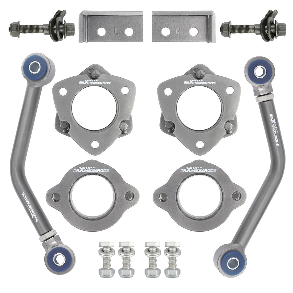 2 voor/achter Spacer Lift Kit geschikt voor Jeep Compass Patriot MK 2007-2017