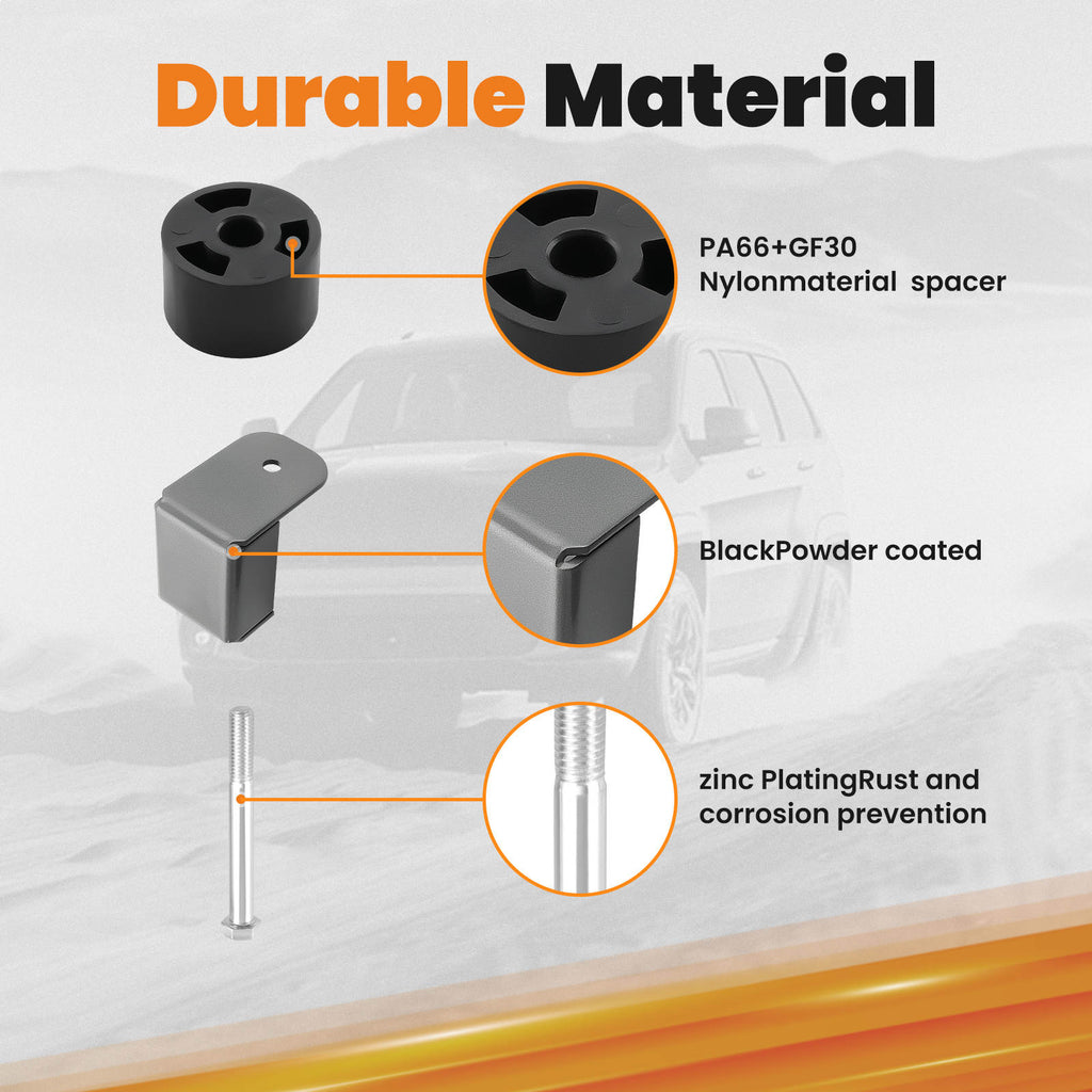 Body Lift Kit fitfor compatible for Jeep Wrangler TJ 1997-2006 4WD 2004-2006 Nylon