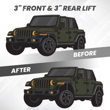 Laad de afbeelding in de galerijviewer, Compatible for Jeep Commander Cherokee WK 3 inch Front Rear Lift Level Kit Strut Spacers
