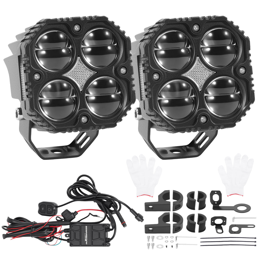 120W LED Motorcycle Fog Spotlight voor ATV UTV SUV Truck IP67 Waterproof