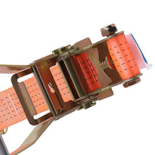 Load image into Gallery viewer, 10 x Ratchet Strap 5t 10m 2500 daN 5000 daN kg Lashing Straps Truck Trailer 50mm 10 Meters