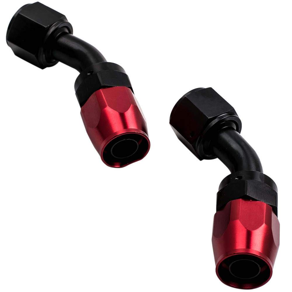 Hose End Adapter and AN10 Roestvrij staal Braided Oil Fuel Line 5M 45° 0.80"