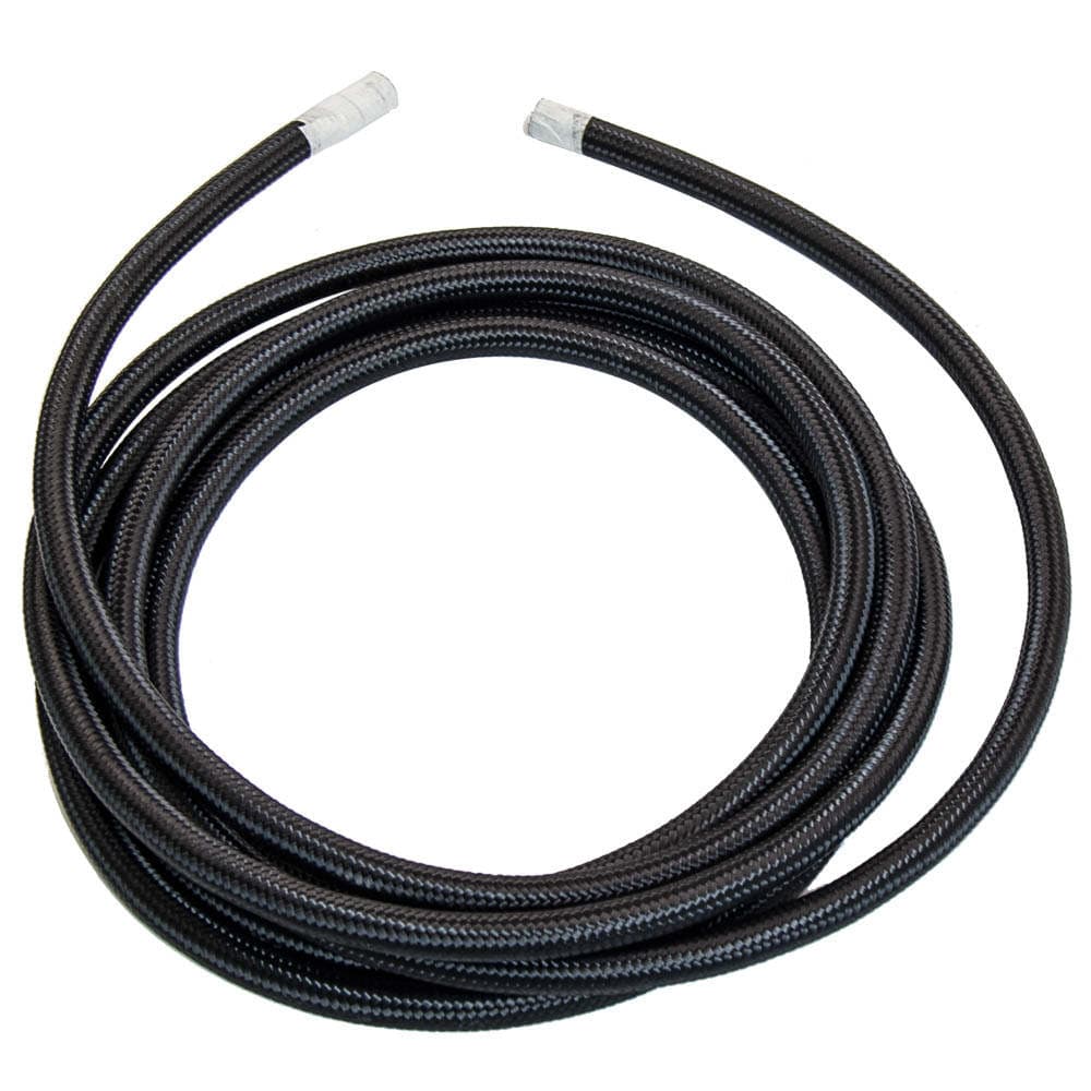 16.4FT AN-6 Stainless ES Staal Braided Fuel/Oil/Gas Hose met Hose Line Fitting End