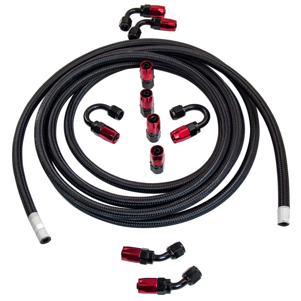 AN-6 AN6 6-AN Braided Nylon Fuel Oil Hose Line 5 M