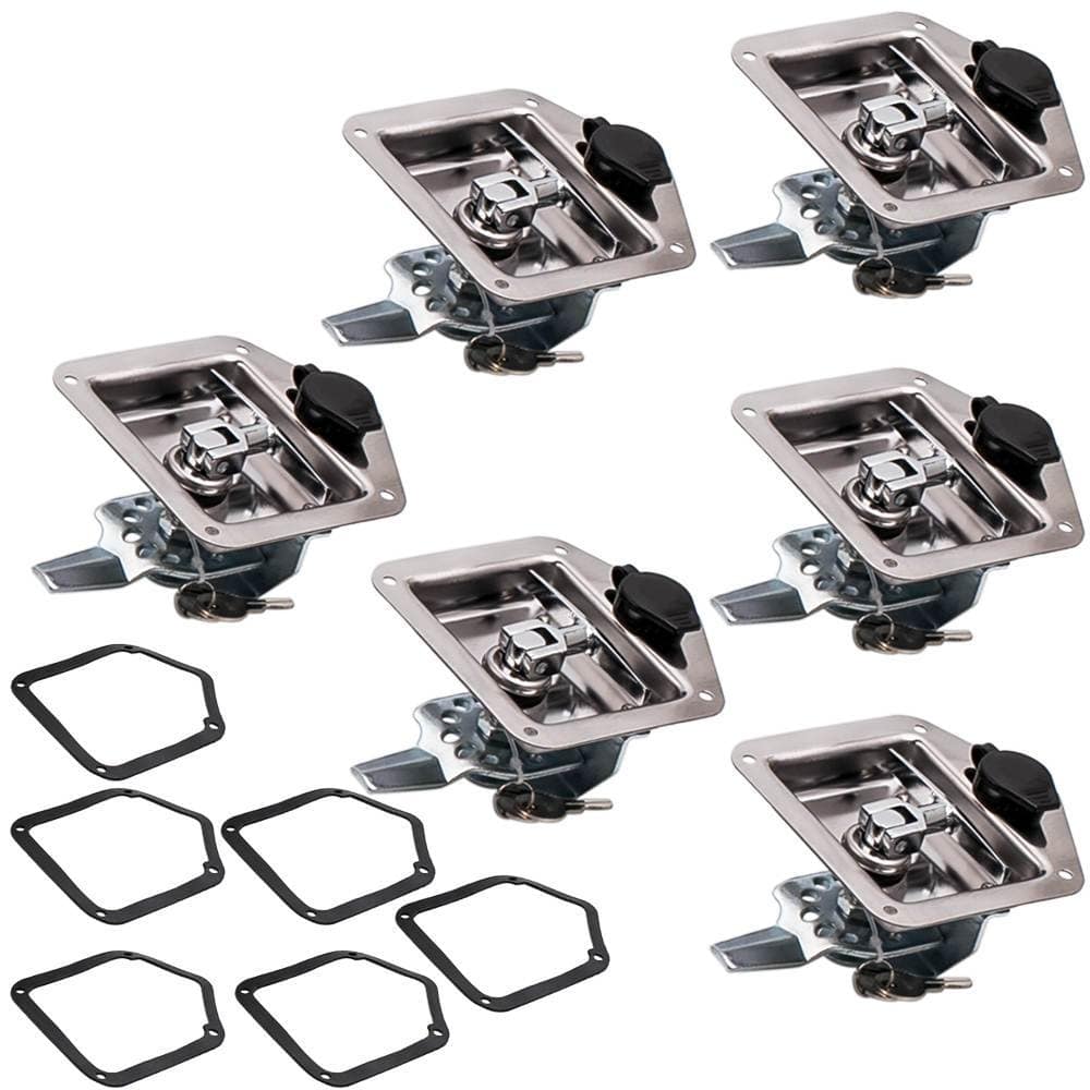6X Folding T-Handle Lock Toolbox Flush Mount