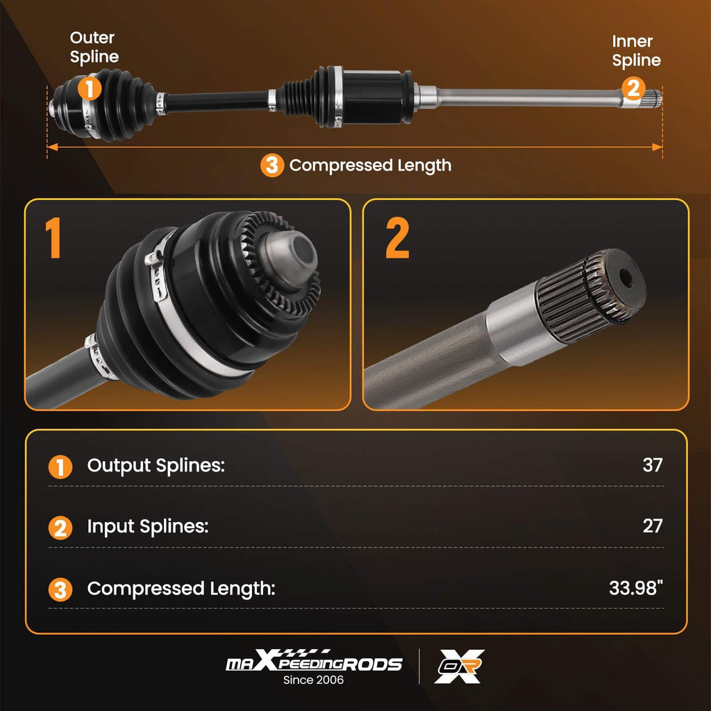 Aandrijfas Cardan Shaft voor rechts geschikt voor BMW 5 Serie F10 F11 6 F06 F12 F13 xDrive