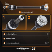 Laad de afbeelding in de galerijviewer, Aandrijfas achter links/ rechts geschikt voor BMW 5 Serie E60 520i met Manual Transmissie