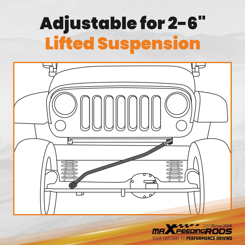 For Adjustable Track Bar Rods 2"-6" Lift suitable for Dodge Ram 2003-2013 2500 3500 4x4