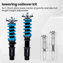 Laad de afbeelding in de galerijviewer, Schroefsets/Threaded suspension geschikt voor BMW 3 Serie E46 330ci 325ci 323ci 320cd 330cd