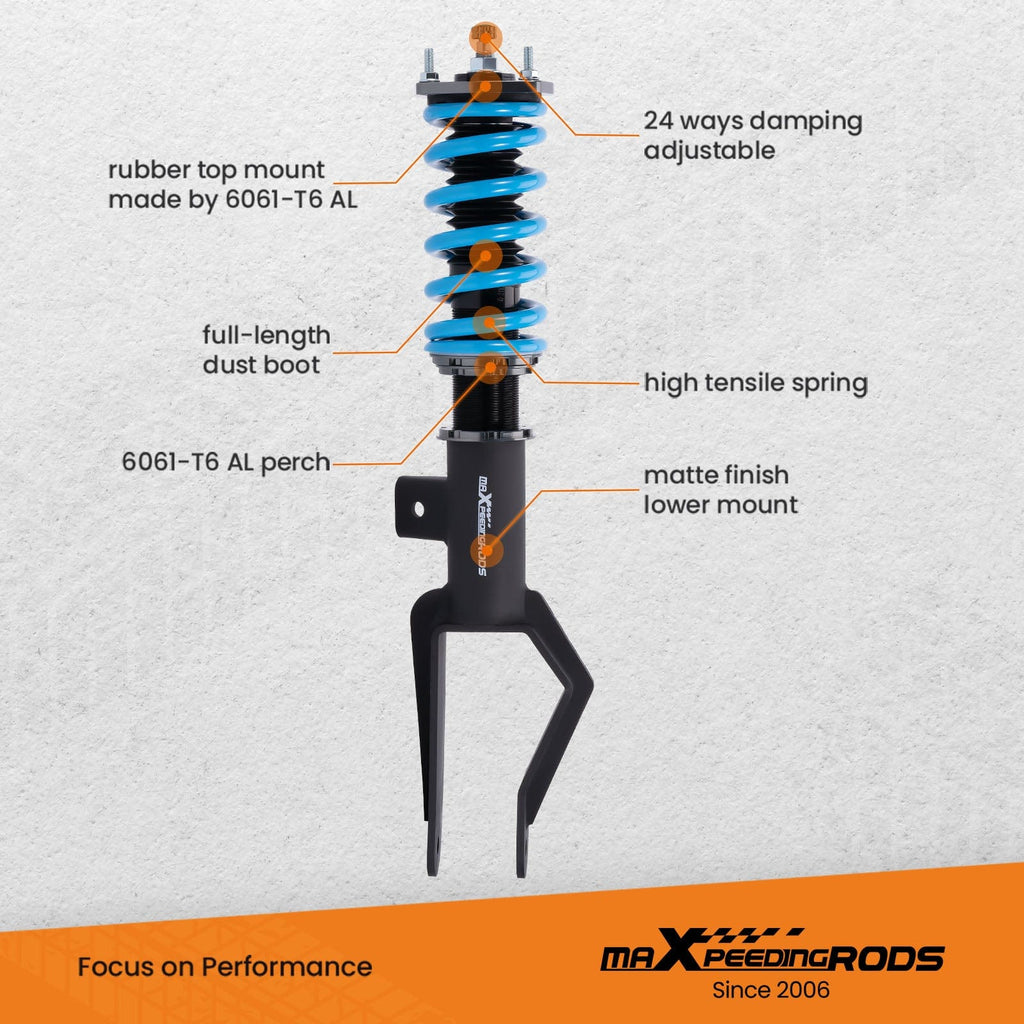 MaXpeedingrods 24-Way Verstelbare Damper Schroefsets Geschikt voor Tesla Model Y 2020+ AWD