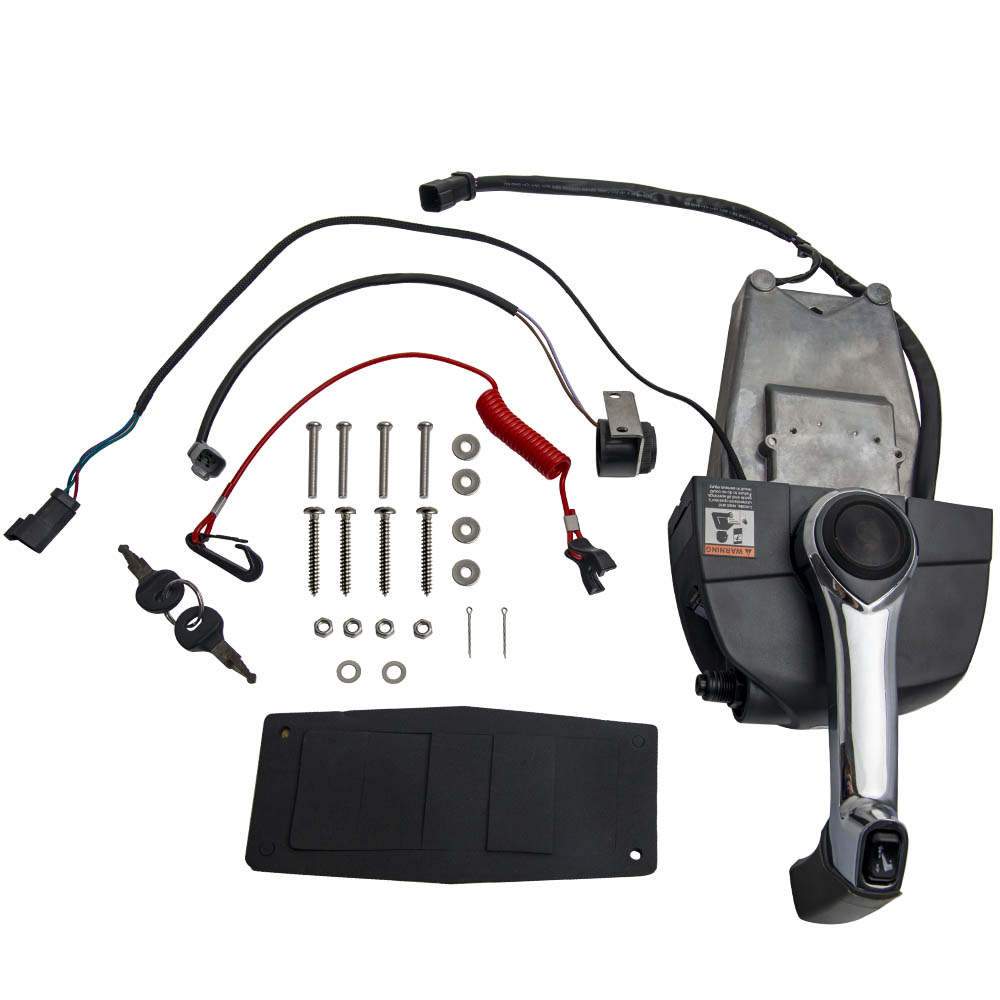 1x Remote Throttle Control Box Kit for Johnson Evinrude 5006186 W/Trim Switch