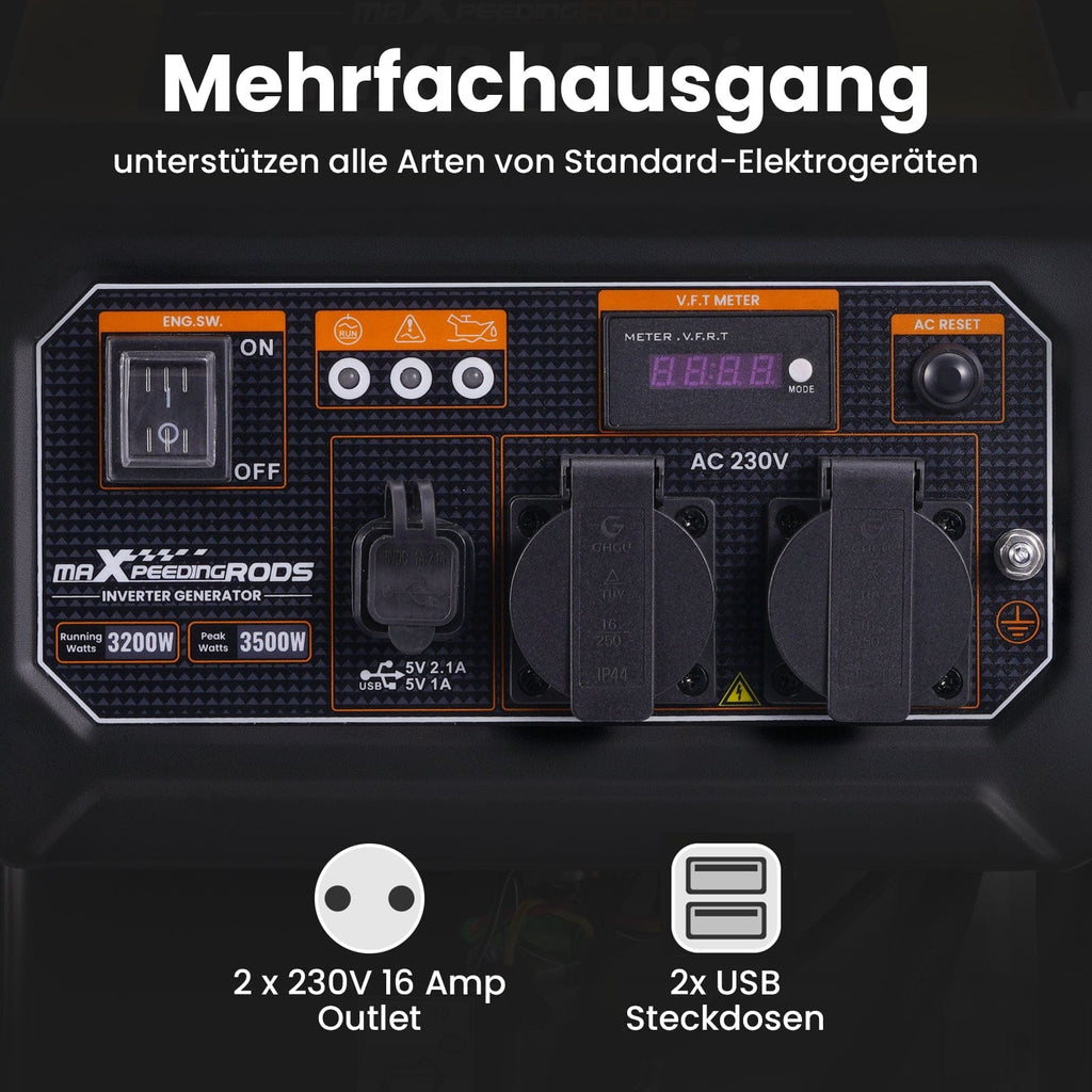 maXpeedingrods inverter aggregaat 3500W