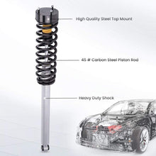 Laad de afbeelding in de galerijviewer, 2 stuks achter Air to Coil Spring Schokdempers geschikt voor Mercedes W220 S Klasse 01-06