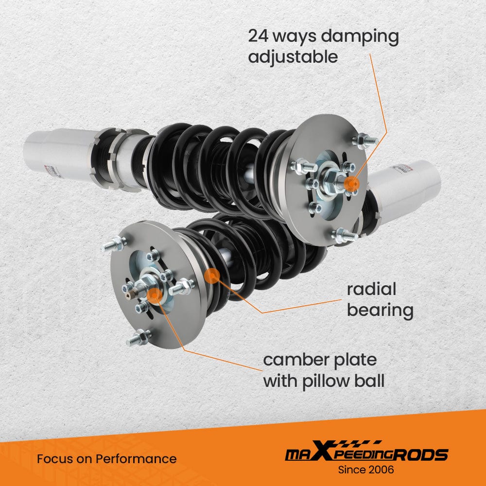 Verstelbare schroefset geschikt voor BMW 3 (E46) 4-door Sedan 1998-2005 suspension