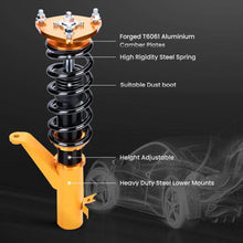 Laad de afbeelding in de galerijviewer, 4 stuks Verstelbare Schokdemper Suspension SHOCK geschikt voor Honda EM SE TE Schroefsets Kit