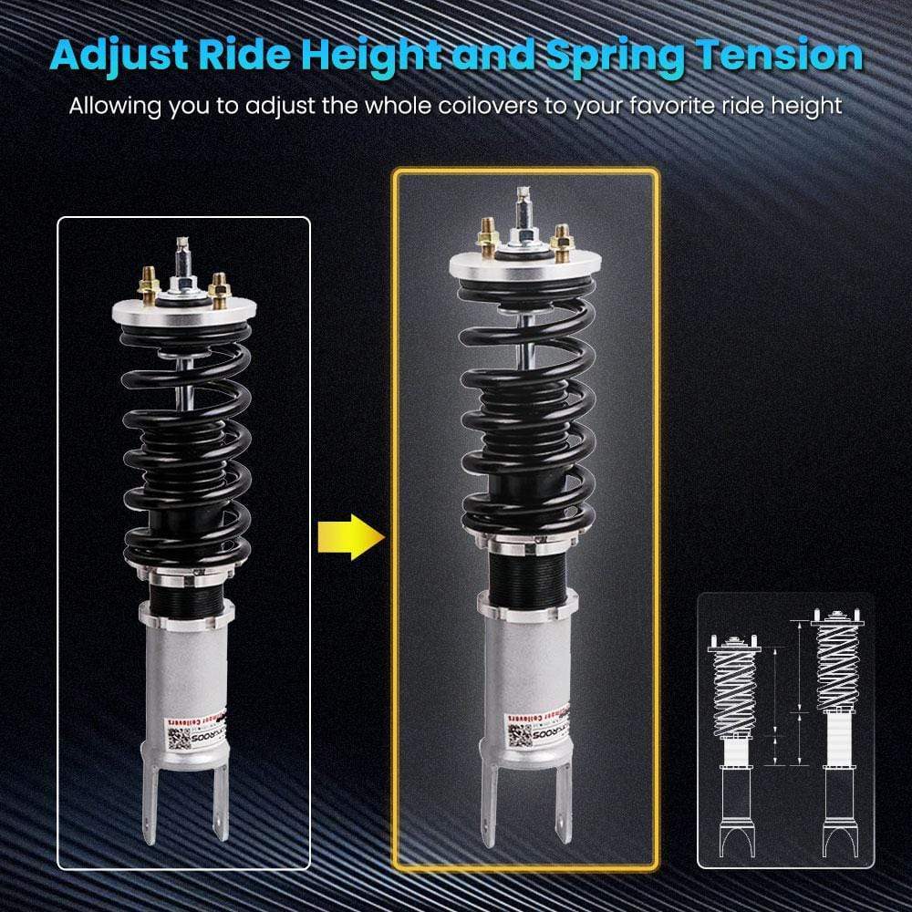 Schroefset Suspension Damping 24-Way Verstelbare geschikt voor Honda CRX ED8 ED9 EE8 89-91
