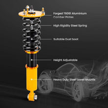 Laad de afbeelding in de galerijviewer, Schroefset Veerpoot Kit geschikt voor Lexus LS400 XF10 90-94 Adj Height Coil Spring
